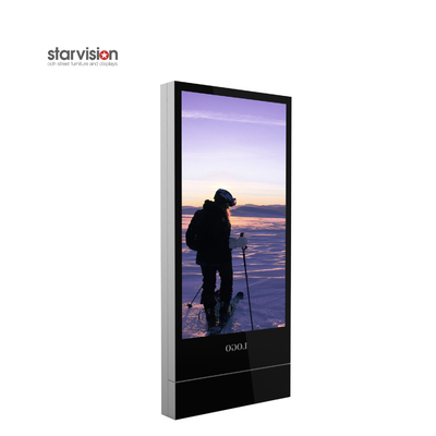 Floor Standing 500nits 65 Inch Advertising Indoor Digital Signage For Airport